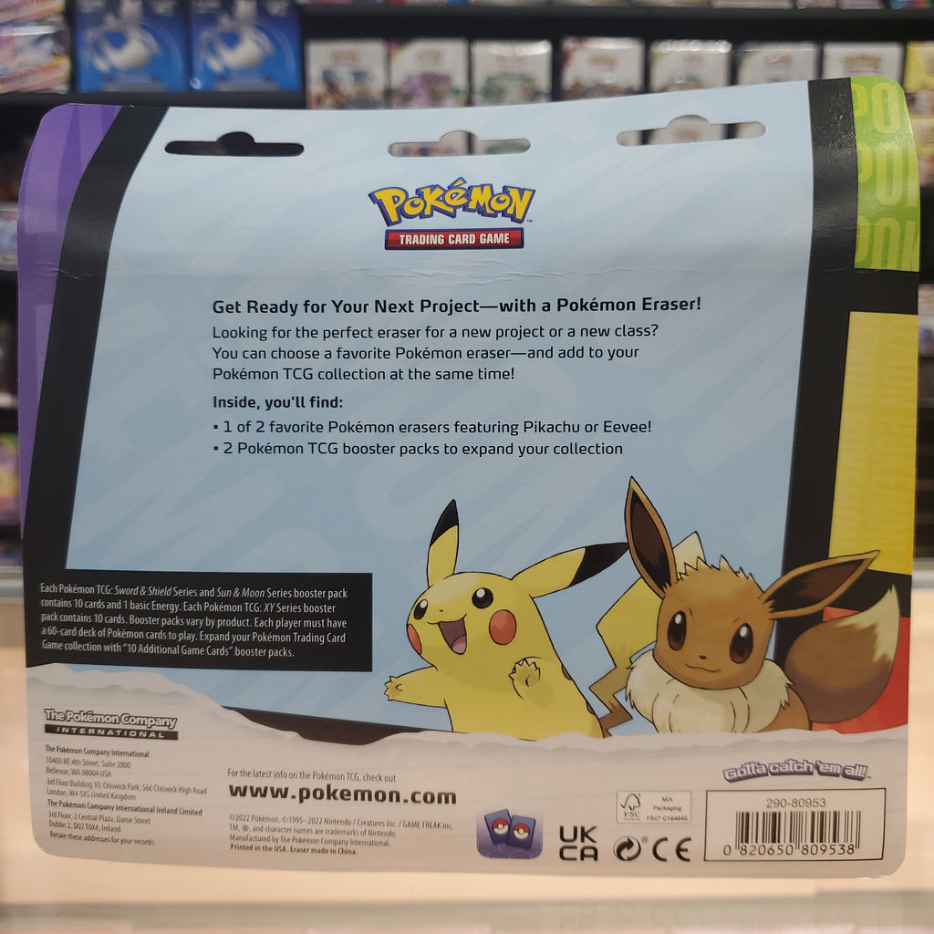 Pokémon TCG Back to School Eraser Blister (Eevee)