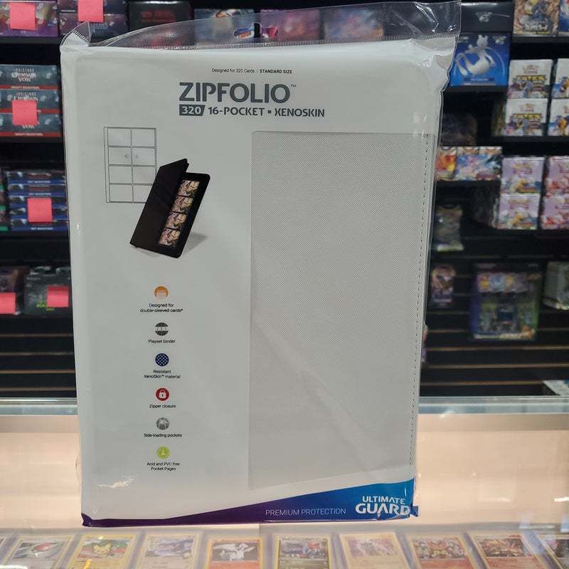 Ultimate Guard - 16 Pocket ZipFolio Playset Binder - White