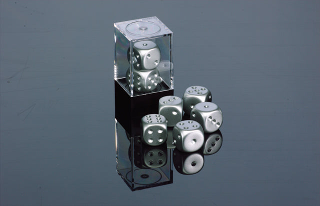 Chessex: Metallic - 16mm D6 2PC Dice Block (Matte Finish)