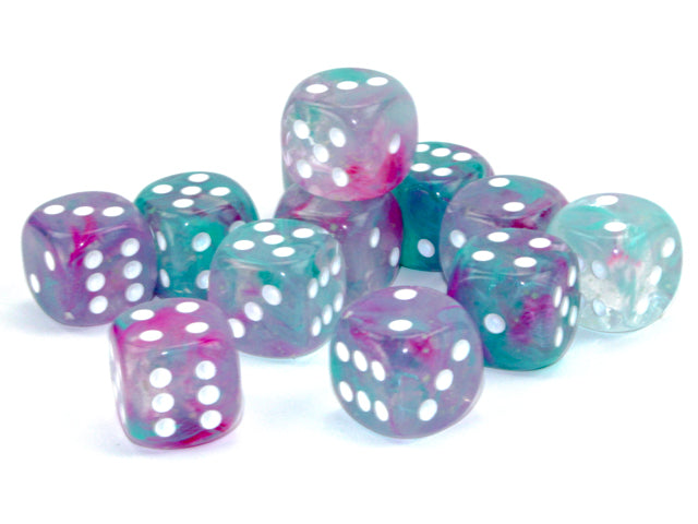Chessex: Nebula - Luminary - 16mm D6 36PC Dice Block (Wisteria & White)