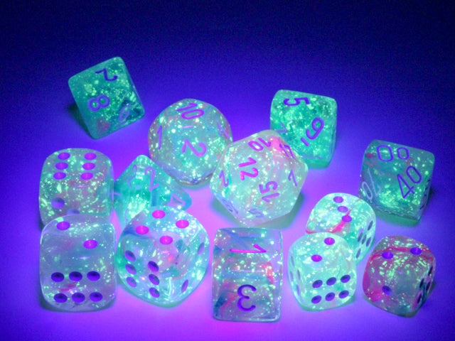 Chessex: Nebula - Luminary - 16mm D6 36PC Dice Block (Wisteria & White)