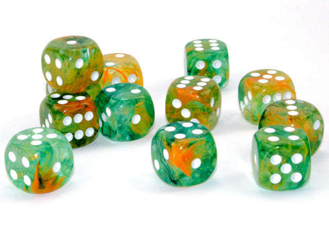 Chessex: Nebula - Luminary - 16mm D6 36PC Dice Block (Spring & White)