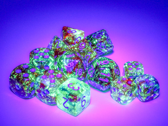 Chessex: Nebula - Luminary - 16mm D6 36PC Dice Block (Primary & Blue)