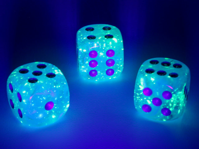Chessex: Luminary - 16mm D6 36PC Dice Block (Sky & Silver)