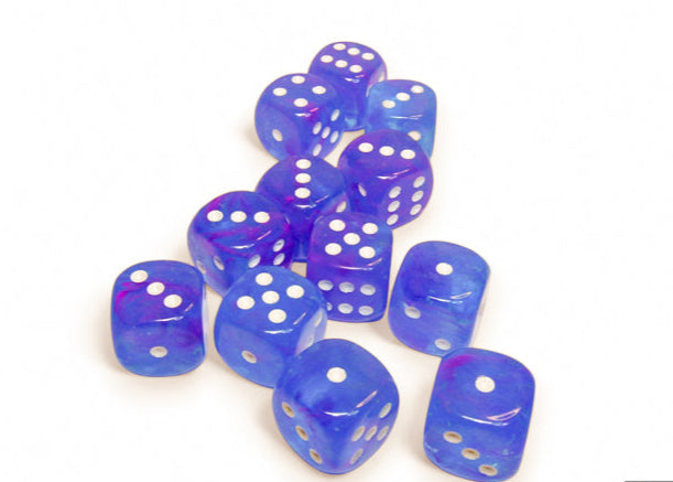 Chessex: Nebula - Luminary - 16mm D6 36PC Dice Block (Aura & White)