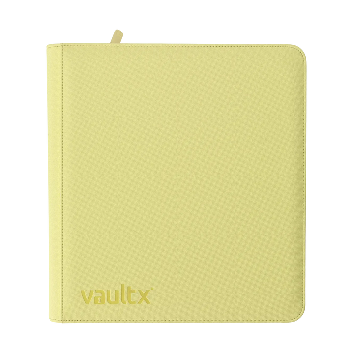 Vault X: 12-Pocket Zip Binder (Pastel Yellow) Smoke and Mirrors Hobby Vault X: 12-Pocket Zip Binder (Pastel Yellow) Smoke and Mirrors Hobby