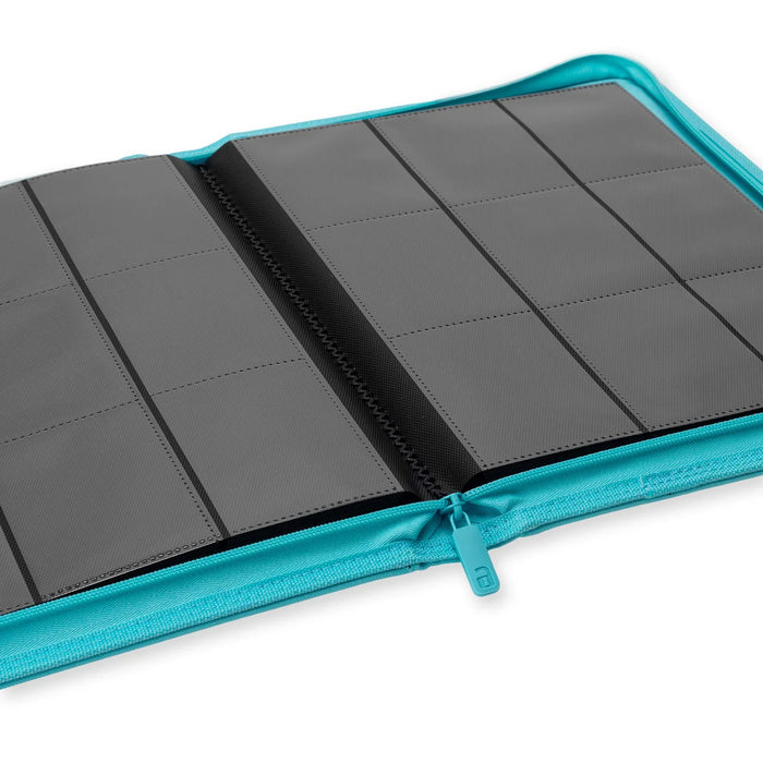Vault X: 9-Pocket Zip Binder (Pastel Blue) — Smoke and Mirrors Hobby