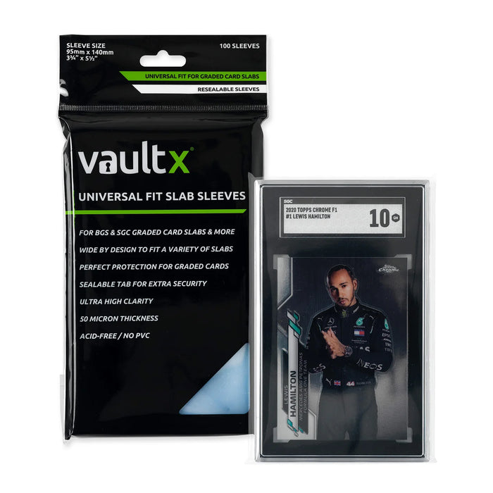 Vault X: Exact Fit Slab Sleeves 100 CT (Universal)