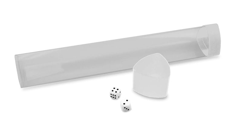 BCW: Playmat Tube with D6 Dice - White