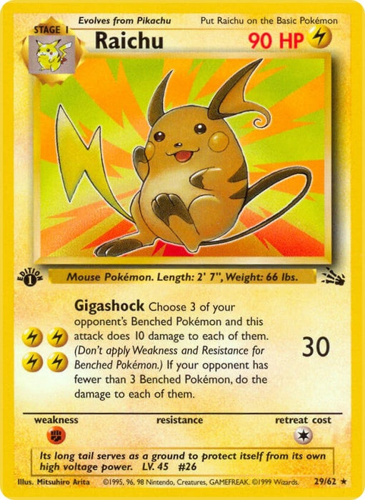 Image for Raichu (29) (29/62) (FO) - Pokemon