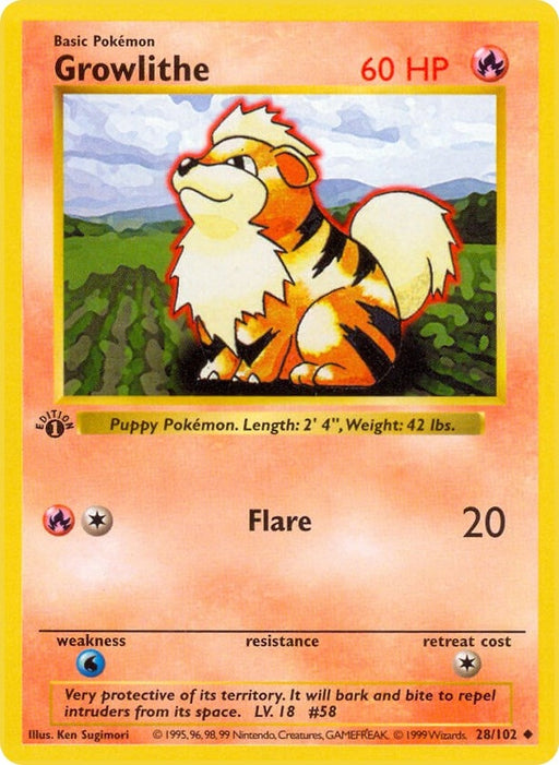 Image for Growlithe (028/102) (BSS) - Pokemon