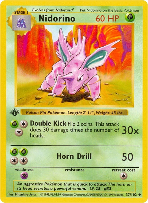 Image for Nidorino (037/102) (BSS) - Pokemon