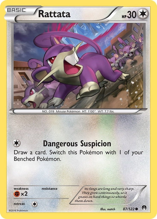 Image for Rattata (87/122) (BKP) - Pokemon