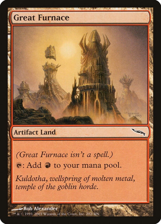Image for Great Furnace (282) (MRD) - Magic: The Gathering