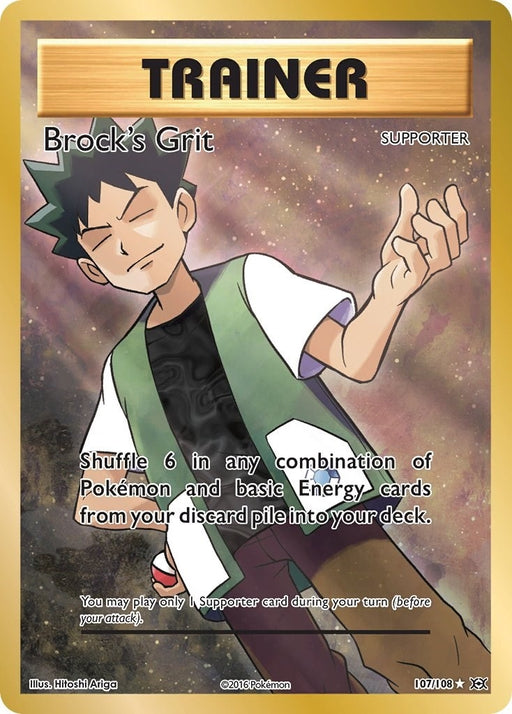 Image for Brock's Grit (Full Art) (107/108) (EVO) - Pokemon
