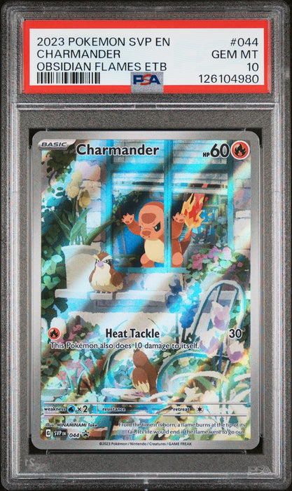 CHARMANDER OBSIDIAN FLAMES ETB 2023 POKEMON SVP EN-SV BLACK STAR PROMO PSA 10