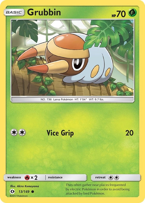 Image for Grubbin (13/149) (SM01) - Pokemon
