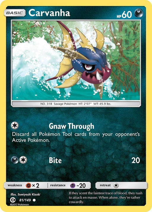 Image for Carvanha (81/149) (SM01) - Pokemon