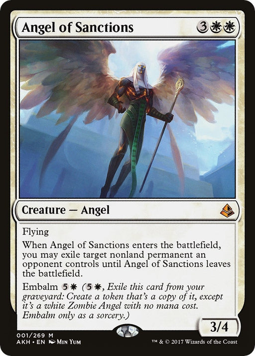 Image for Angel of Sanctions (1) (AKH) - Magic: The Gathering