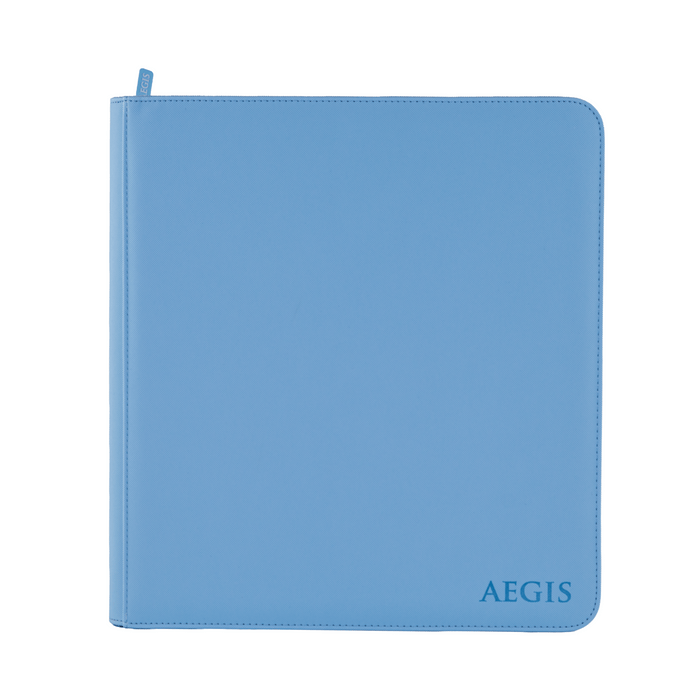 Aegis: 12-Pocket Diamond-Zip Binder (Spring Pastel - Bluebell)