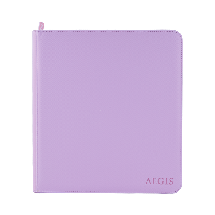 Aegis: 12-Pocket Diamond-Zip Binder (Spring Pastel - Peony)