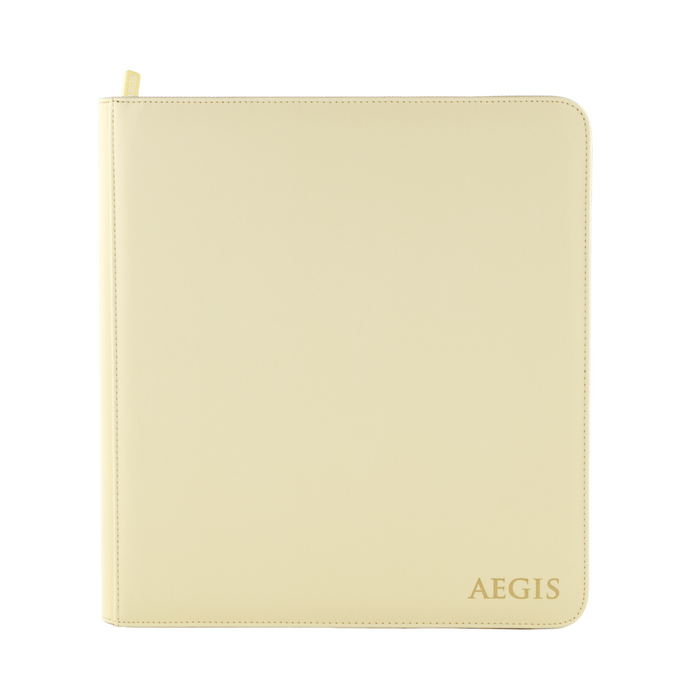 Aegis: 12-Pocket Diamond-Zip Binder (Spring Pastel - Primrose)