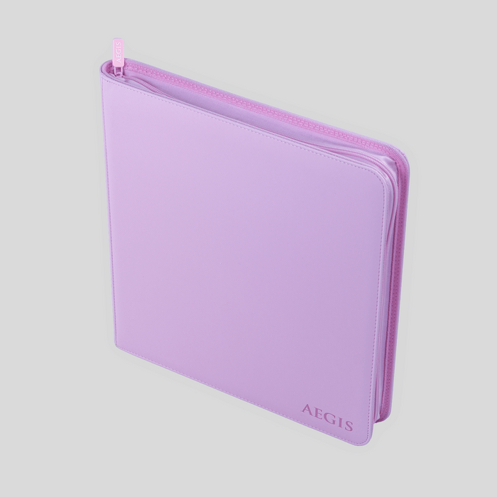 Aegis: 12-Pocket Diamond-Zip Binder (Spring Pastel - Peony)