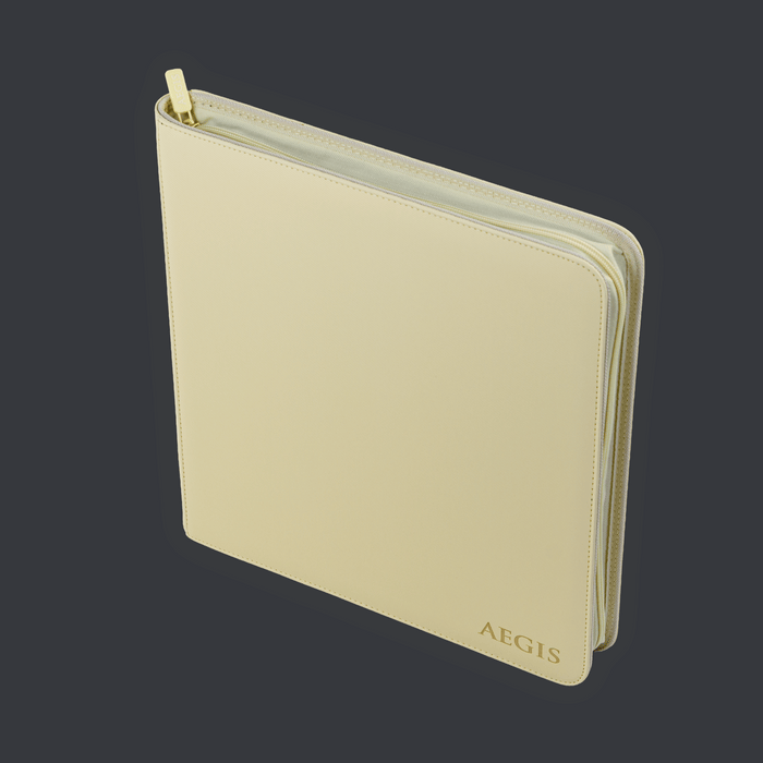 Aegis: 12-Pocket Diamond-Zip Binder (Spring Pastel - Primrose)