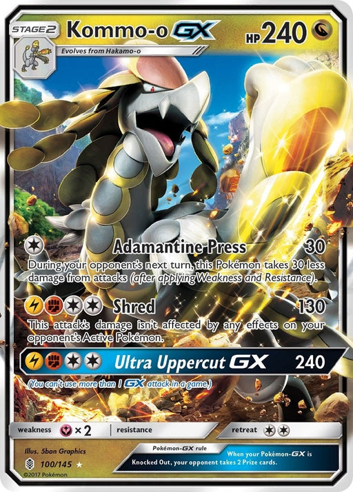 Image for Kommo-o GX (100/145) (SM02) - Pokemon