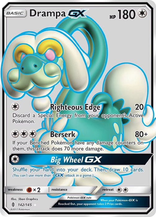 Drampa GX (Full Art) (142/145) (SM02)