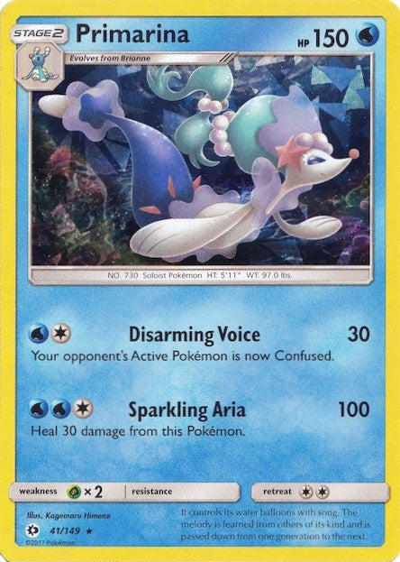 Primarina - 041/149 (Cracked Ice Holo) (041/149) (PR)