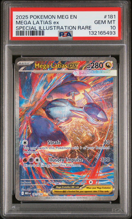 MEGA LATIAS ex SPECIAL ILLUSTRATION RARE 2025 POKEMON MEG EN-MEGA EVOLUTION PSA 10