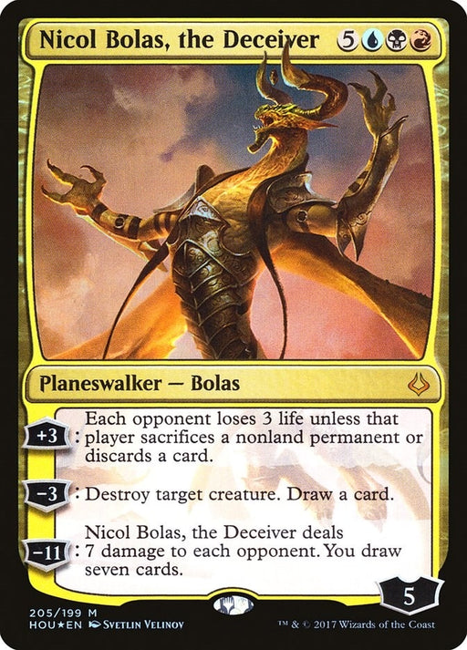 Image for Nicol Bolas, the Deceiver (205) (HOU) - Magic: The Gathering