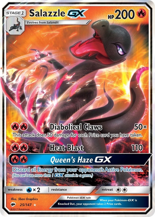 Image for Salazzle GX (25/147) (SM03) - Pokemon