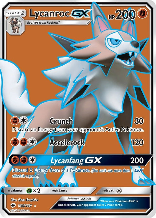 Lycanroc GX (Full Art) (136/147) (SM03)