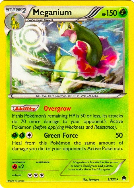 Meganium - 3/122 (Cosmos Holo) (003/122) (BLE)