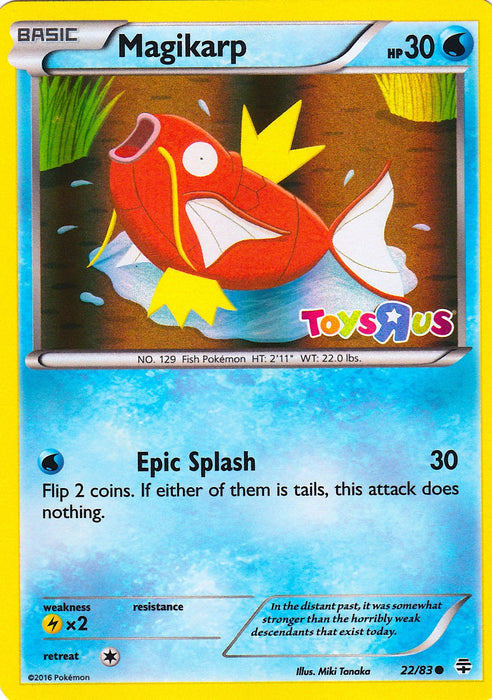 Magikarp - 22/83 (Toys R Us Promo) (022/083) (MCAP)