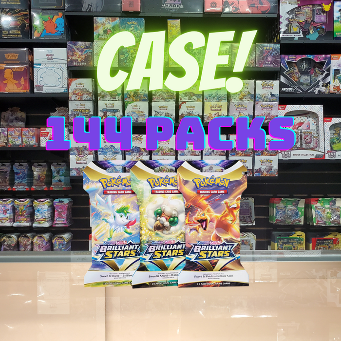 Pokmon TCG: Sword & Shield: Brilliant Stars - Case (144) Sleeved Boos Smoke and Mirrors Hobby Pokmon TCG: Sword & Shield: Brilliant Stars - Case (144) Sleeved Boos Smoke and Mirrors Hobby