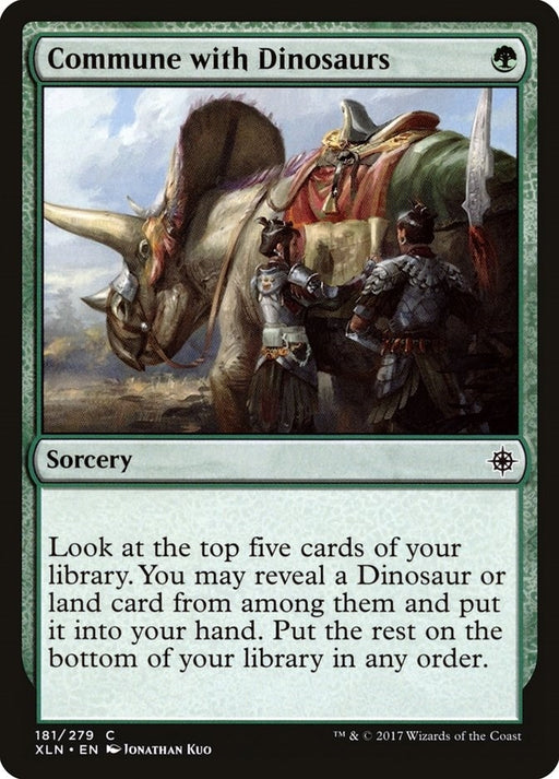 Image for Commune with Dinosaurs (181) (XLN) - Magic: The Gathering