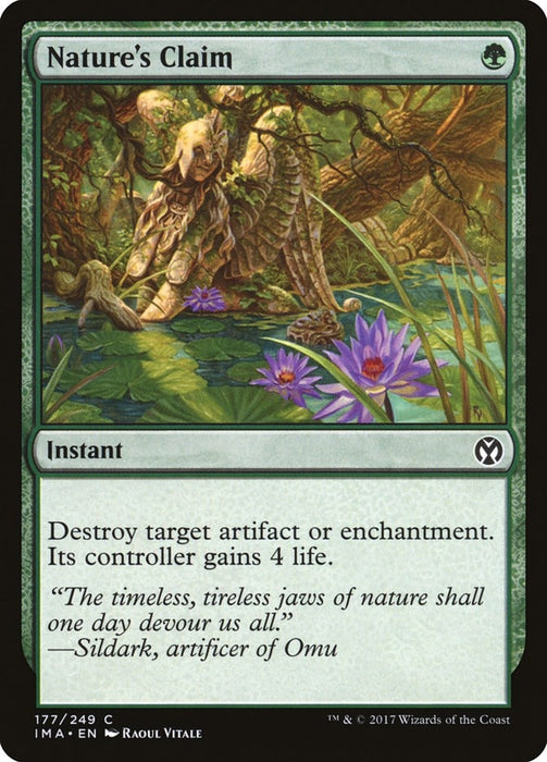 Image for Nature's Claim (177) (IMA) - Magic: The Gathering