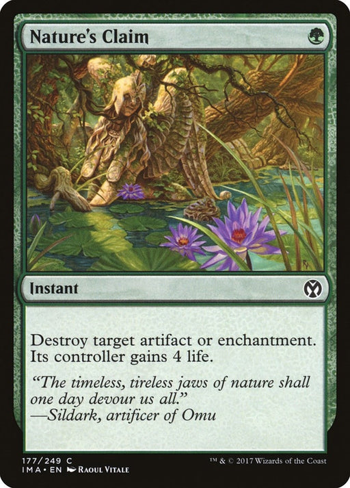 Image for Nature's Claim (177) (IMA) - Magic: The Gathering