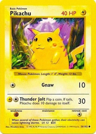 Pikachu (Red Cheeks) (058/102) (BSS)