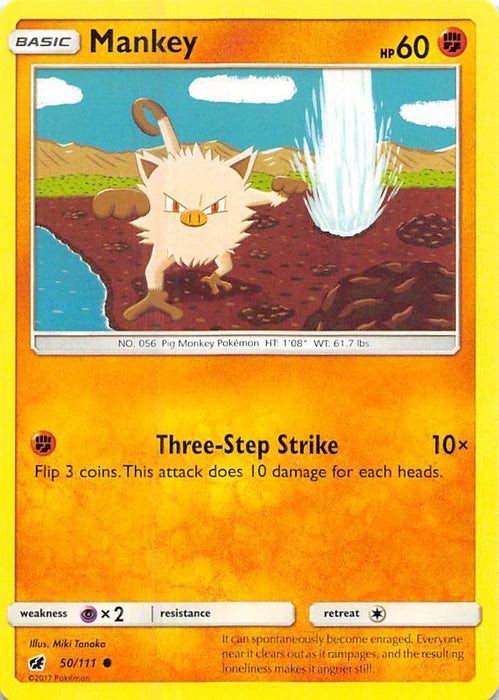 Image for Mankey (50/111) (SM04) - Pokemon