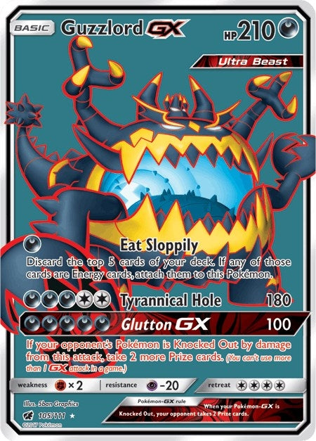 Guzzlord GX (Full Art) (105/111) (SM04)