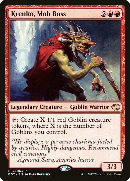 Image for Krenko, Mob Boss (52) (DDT) - Magic: The Gathering