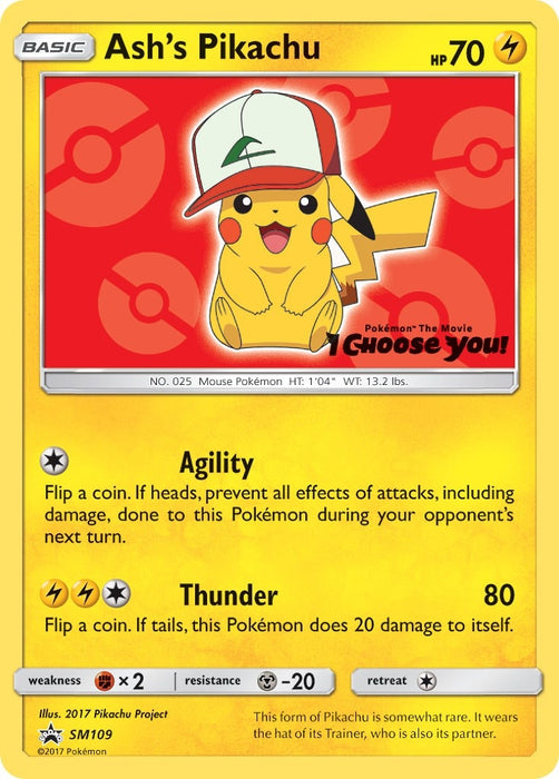 Ash's Pikachu - SM109 (SM109) (SMP)