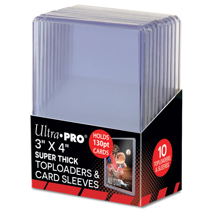 Ultra-PRO: 3"x4" Super Thick Toploader & Card Sleeve 130pt (10CT)