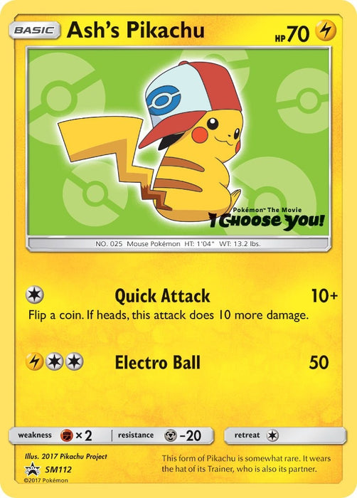 Ash's Pikachu - SM112 (SM112) (SMP)