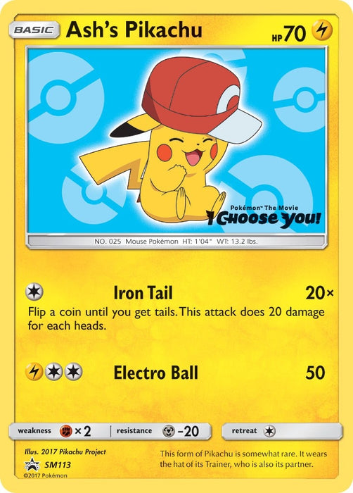 Ash's Pikachu - SM113 (SM113) (SMP)