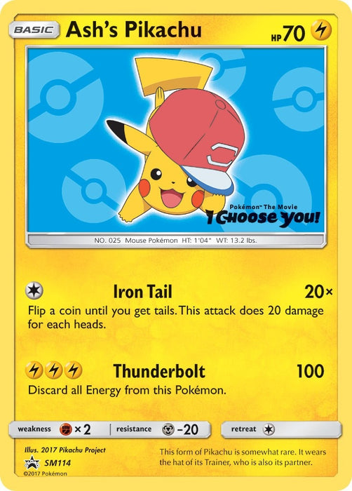 Ash's Pikachu - SM114 (SM114) (SMP)